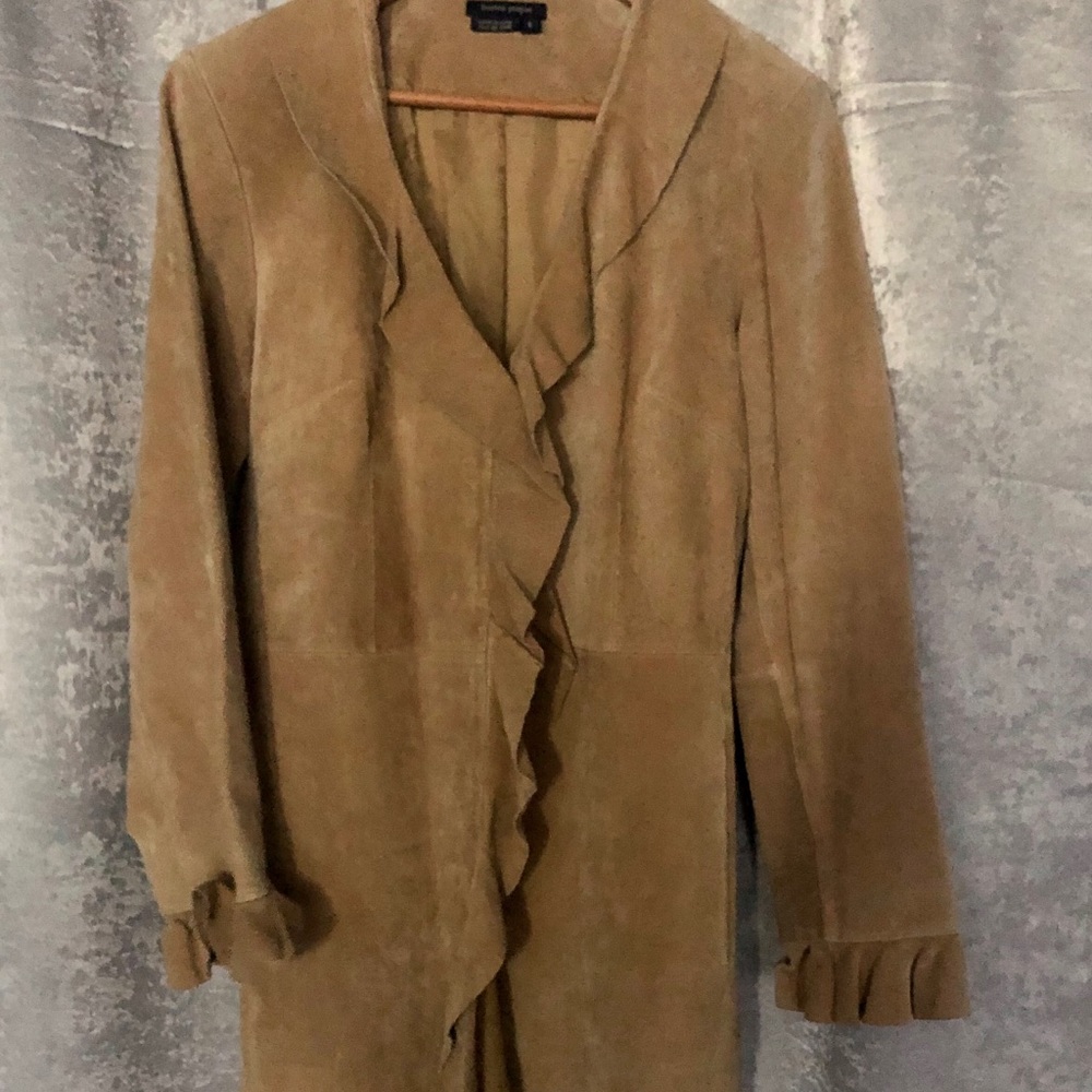 Suede and Ruffle Duster